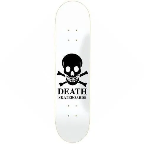 Death Skateboards OG Skull White Skateboard Deck 8.5