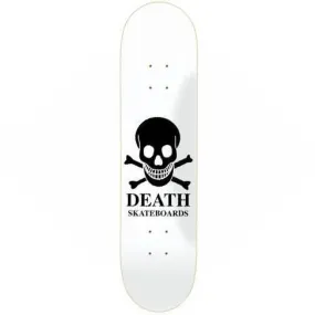 Death Skateboards OG Skull White Skateboard Deck 8.5