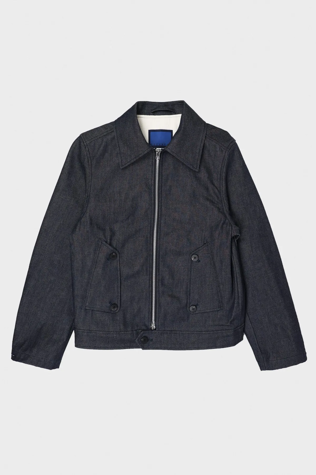 Denim Harrington Jacket - Indigo