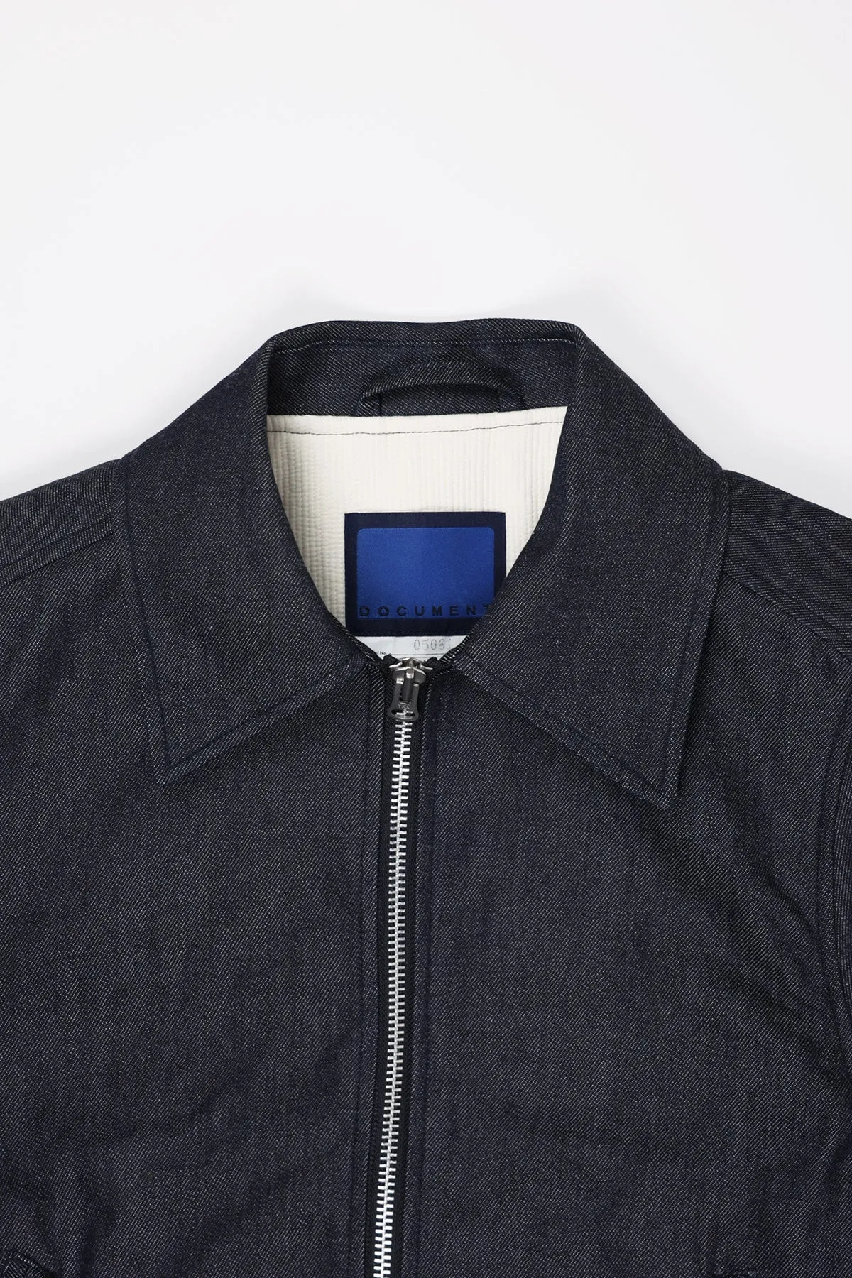 Denim Harrington Jacket - Indigo