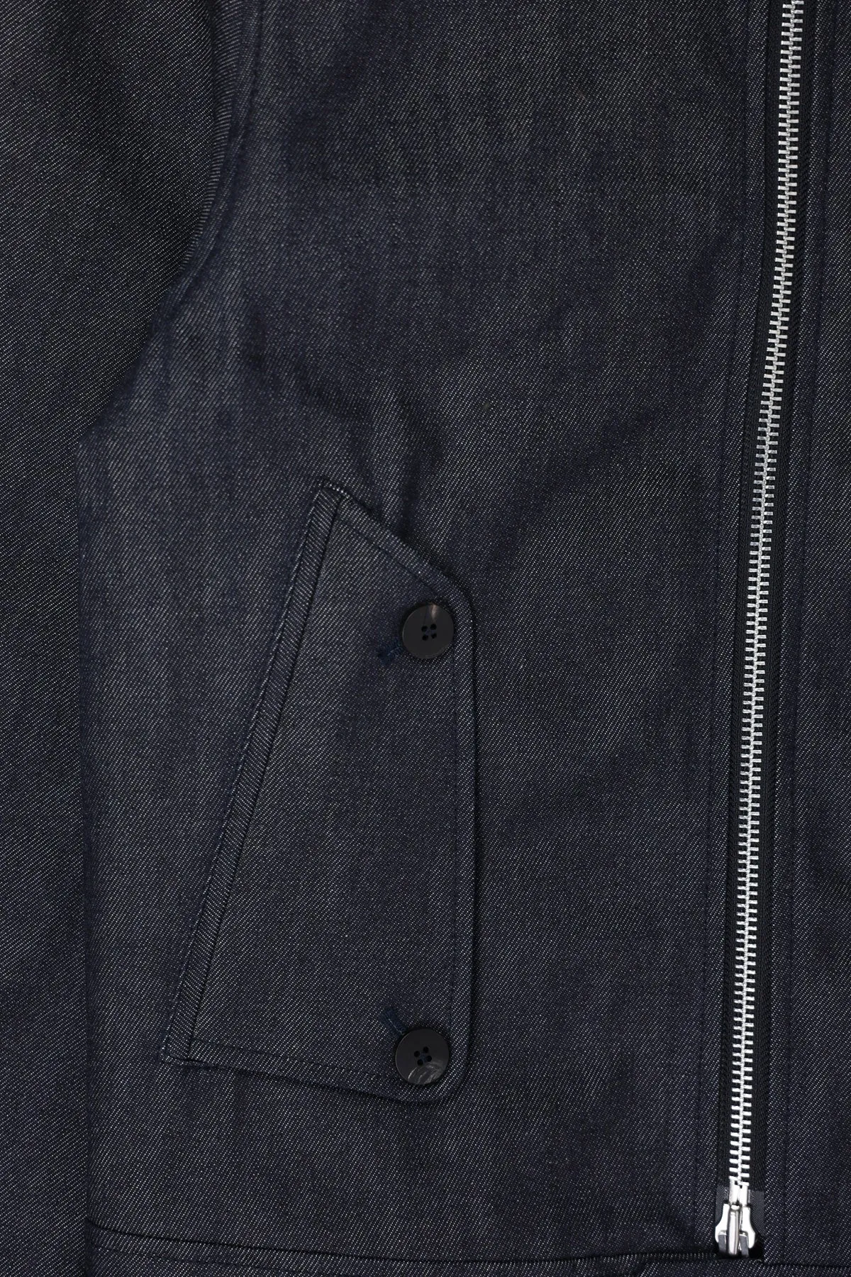 Denim Harrington Jacket - Indigo