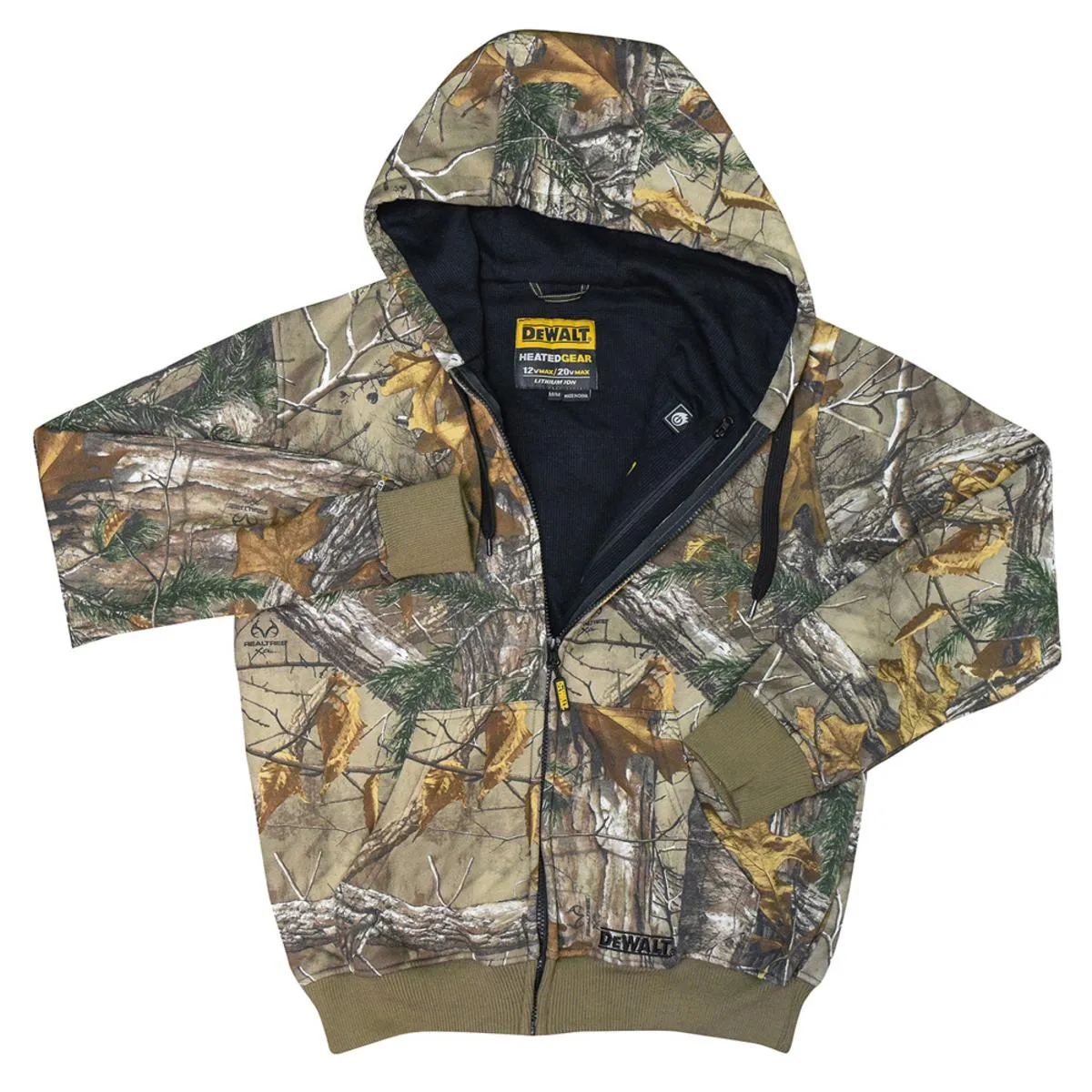 DeWalt 20V MAX XR Lithium Ion Realtree Xtra Camouflage Heated Hoodie with Battery Kit