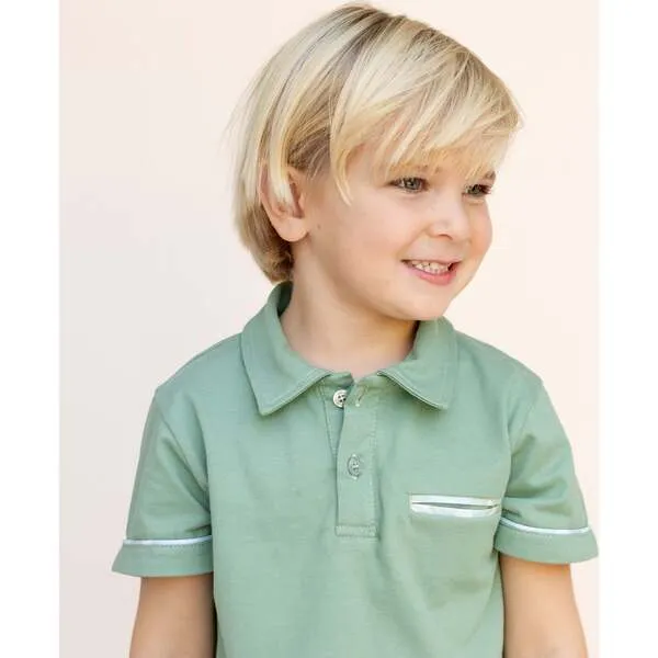 Dondolo Gardener Boy Polo Set, Green