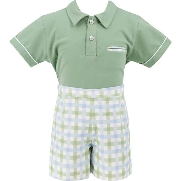 Dondolo Gardener Boy Polo Set, Green