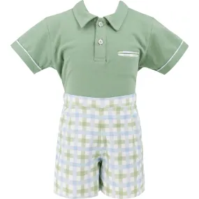 Dondolo Gardener Boy Polo Set, Green