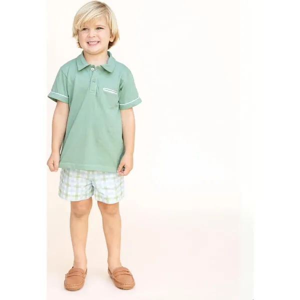 Dondolo Gardener Boy Polo Set, Green