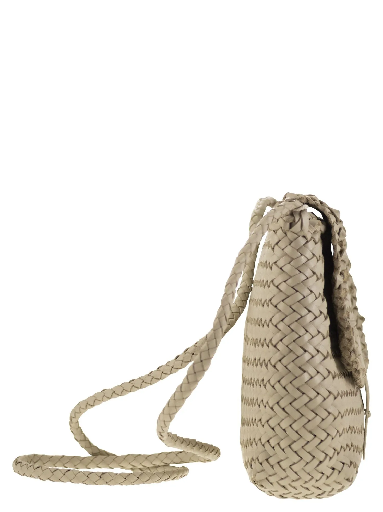 Dragon    Dragon Medium City Bag Woven Leather Bag