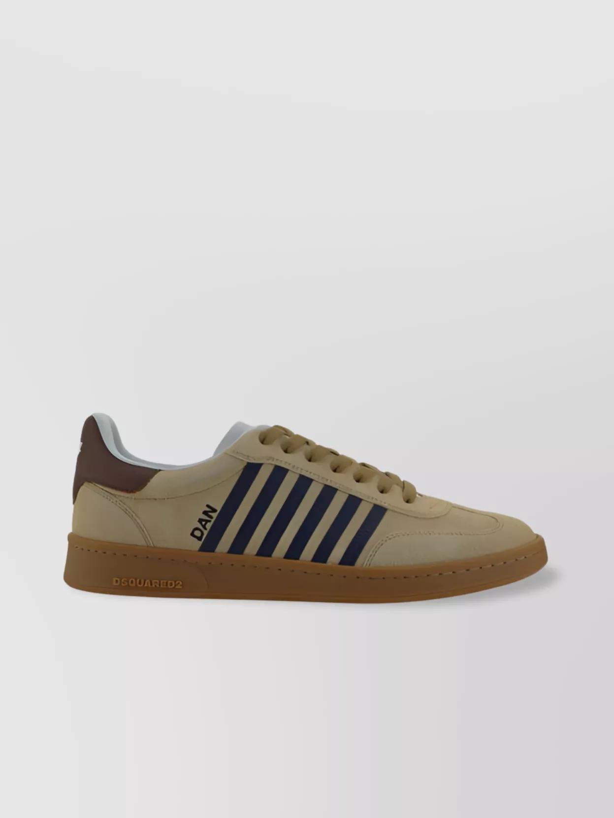 Dsquared2   Leather sneakers contrasting bands