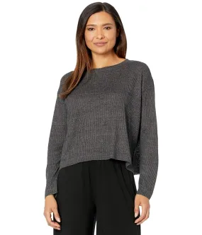 Eileen Fisher Organic Linen Delave Round Neck Pullover Women's