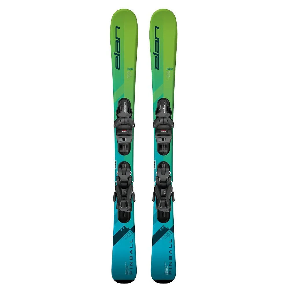 Elan Pinball Team Ski System with EL 4.5 GW Ski Bindings (Kids')