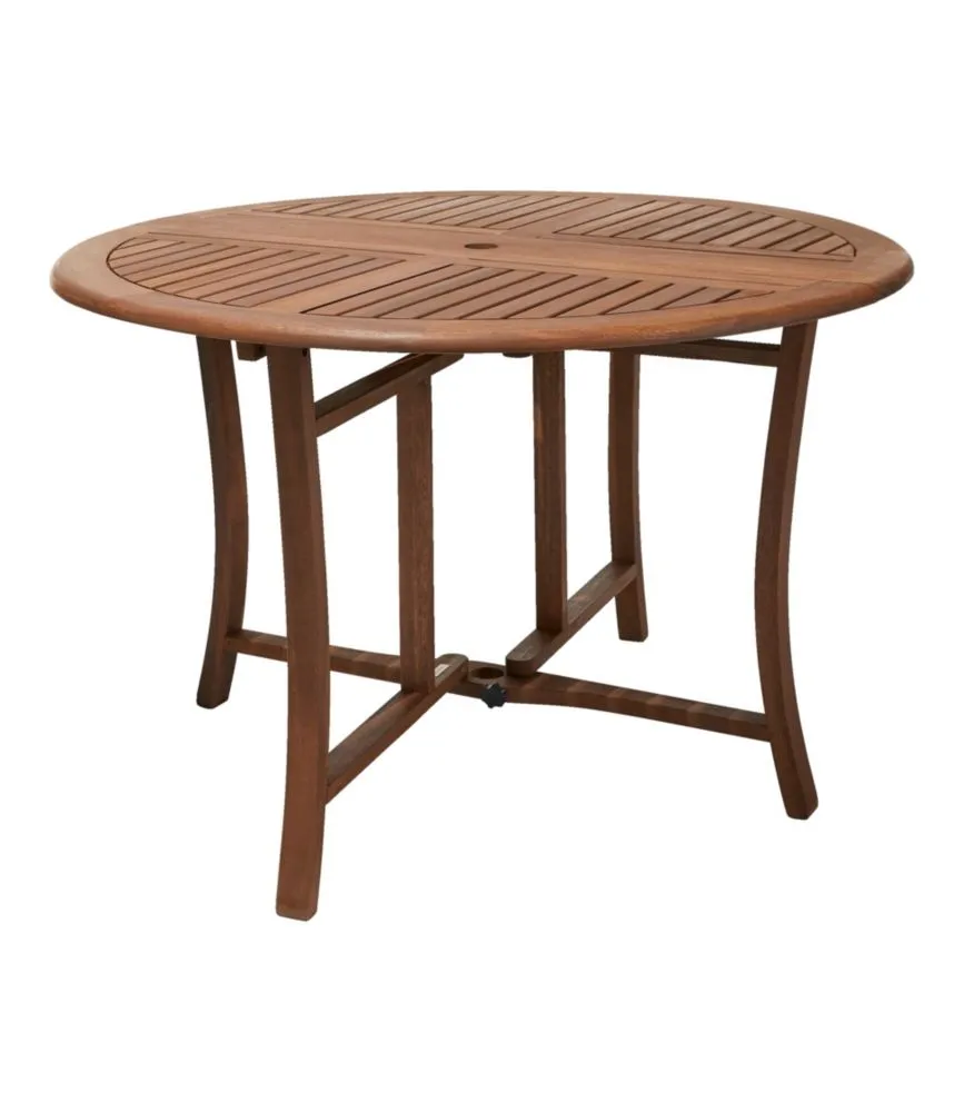 Eucalyptus Folding Table, Round