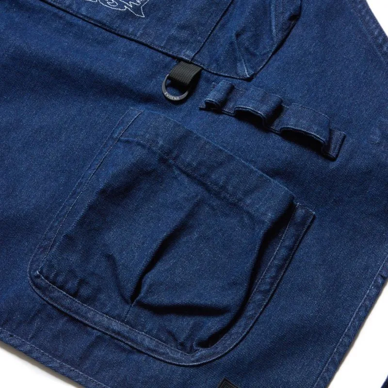 EVISEN SKATEBOARDS EVIREST DENIM APRON INDIGO BLUE