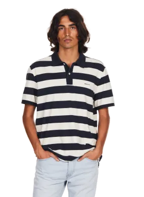 GANT  Striped cotton polo shirt - Blue