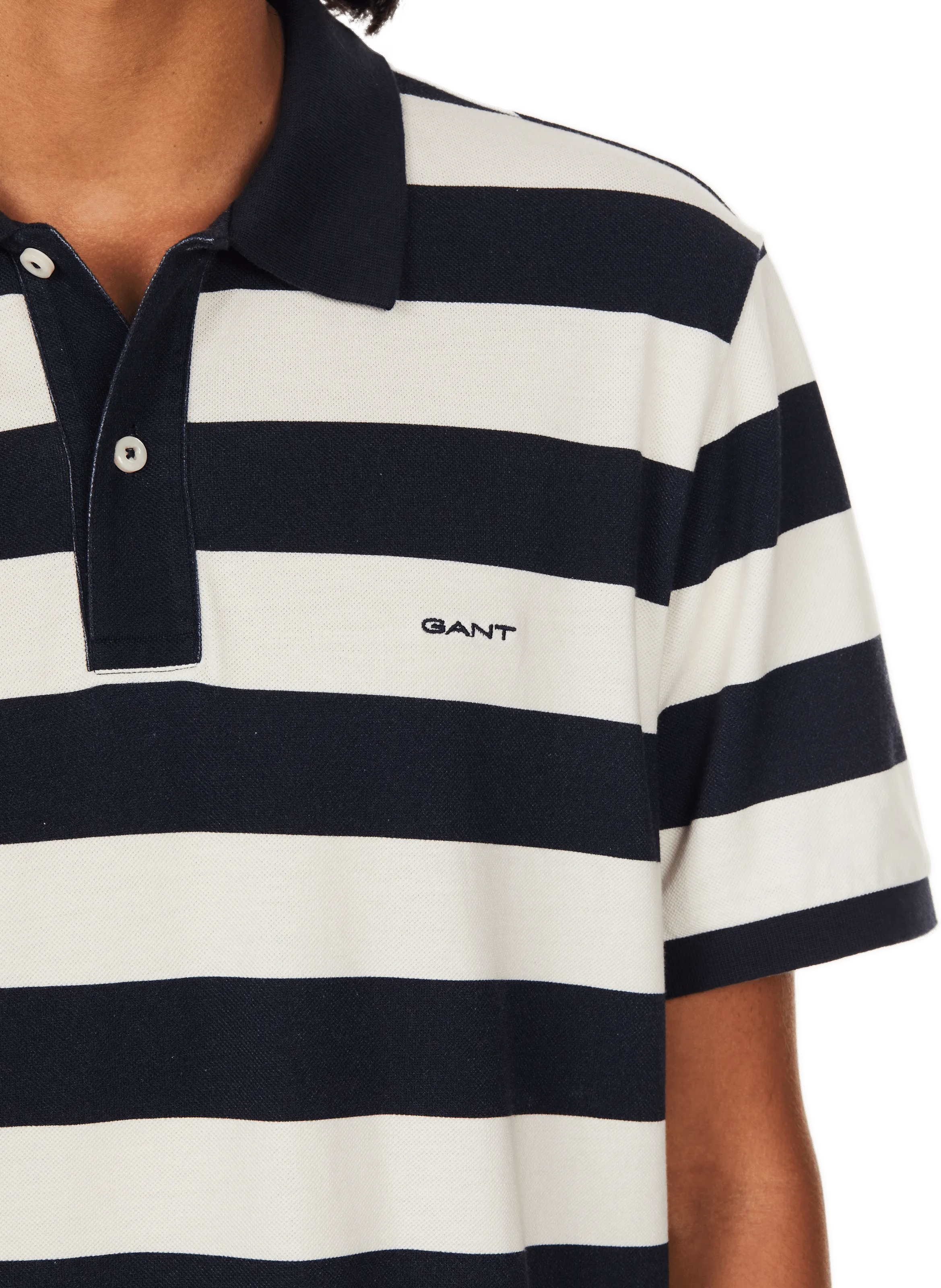 GANT  Striped cotton polo shirt - Blue