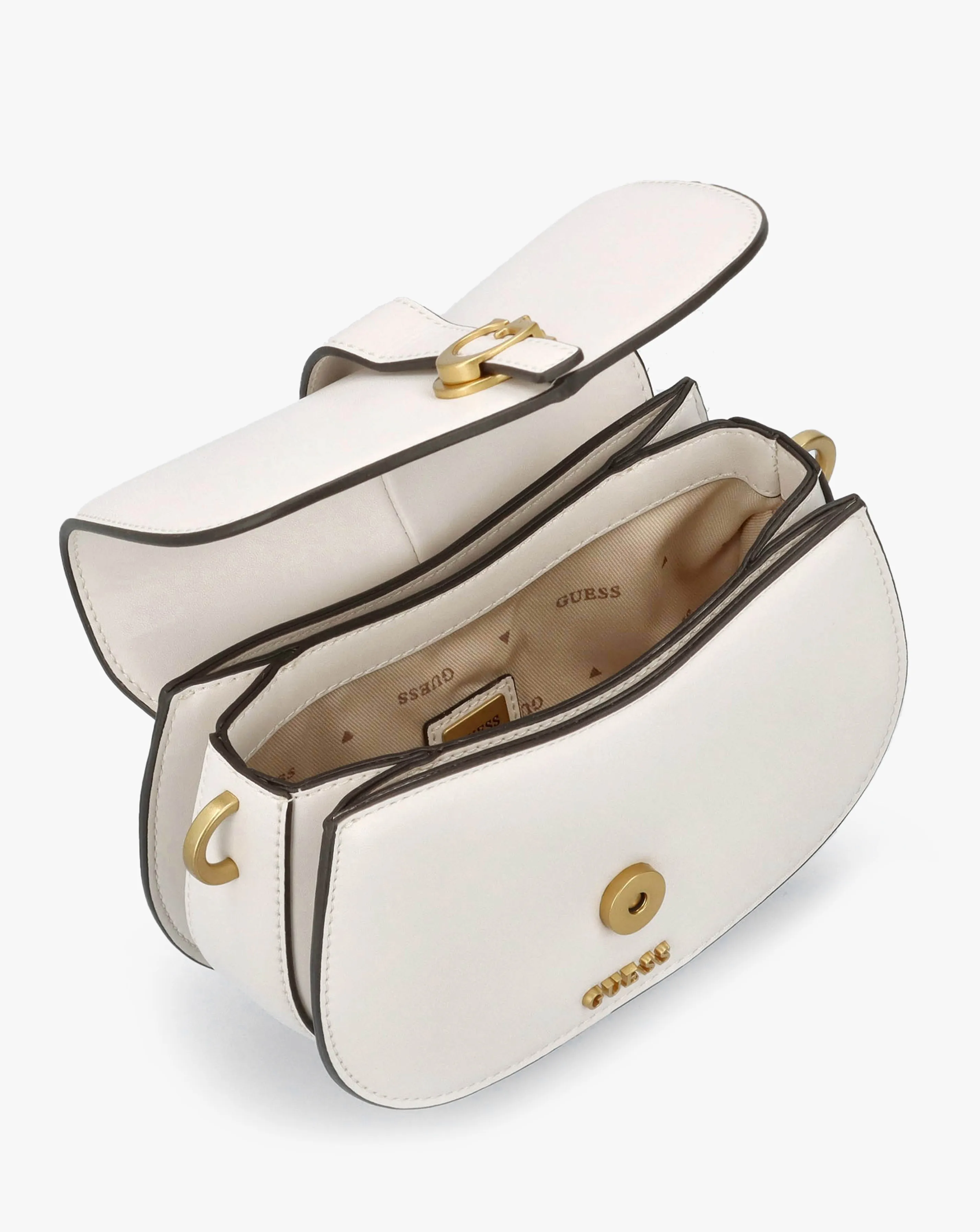 Guess Mini Kuba Beige Cross-Body Bag