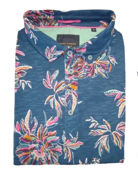 Guide London Botanical Print Polo  Shirt