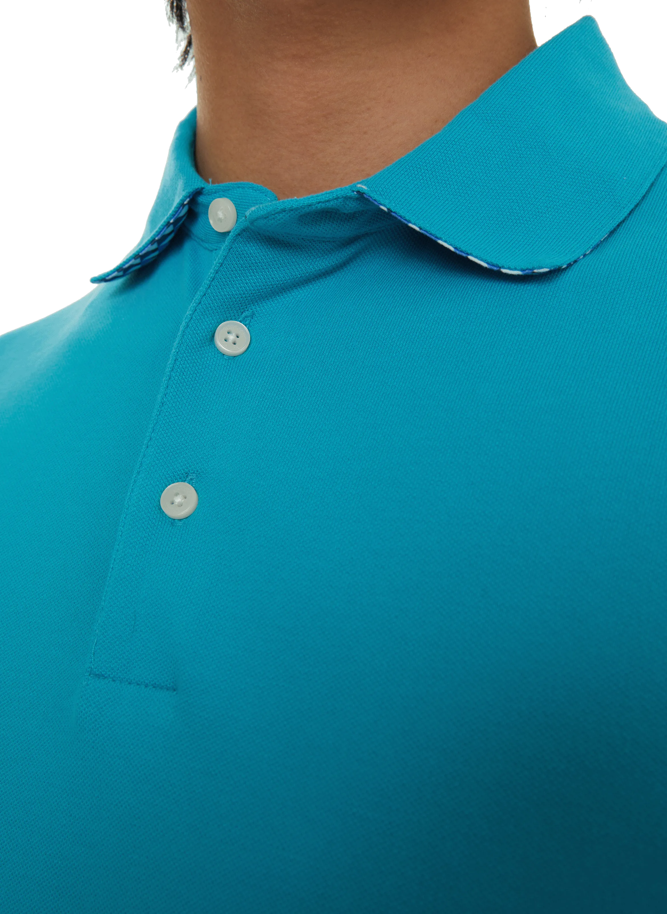 HACKETT  Plain cotton polo shirt - Blue