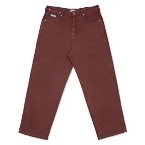 HODDLE SKATEBOARDS 12OZJJ DENIM RANGER JEAN BROWN