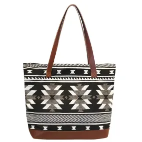 Indigenous Art Woven Tote Bag