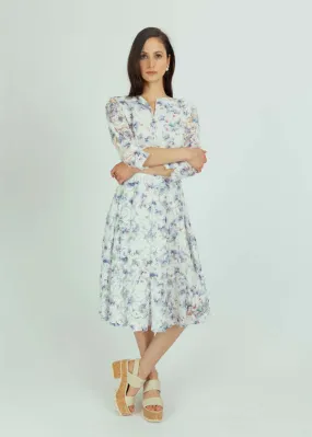 Indigo Pansy Dress