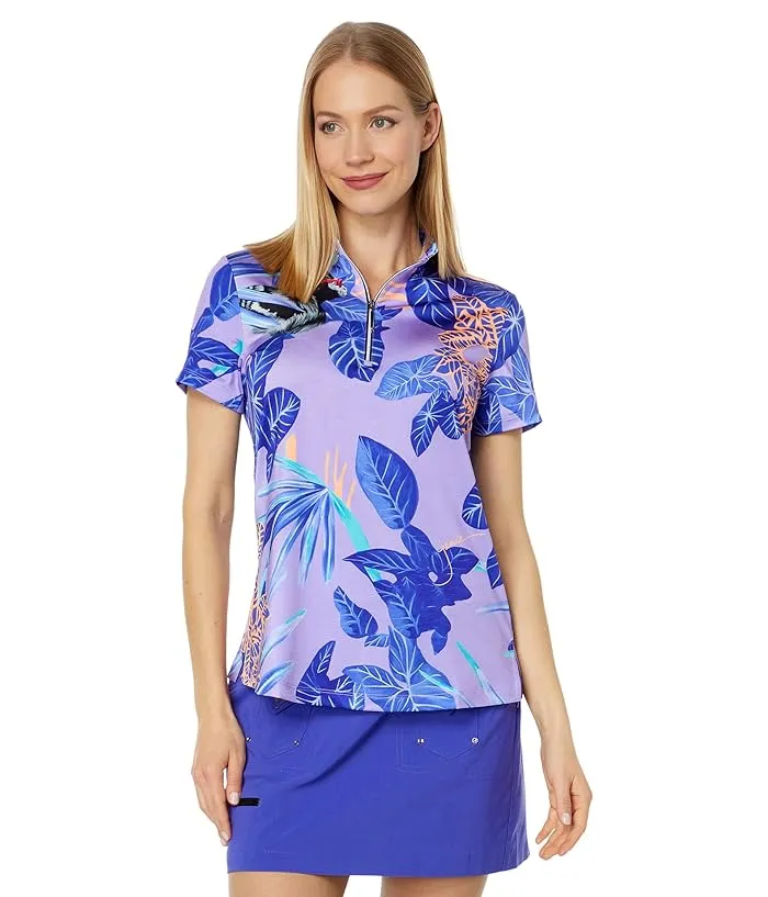 Jamie Sadock Savannah Print Polo Women's