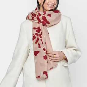 Katie Loxton Scattered Petals Printed Foil Scarf