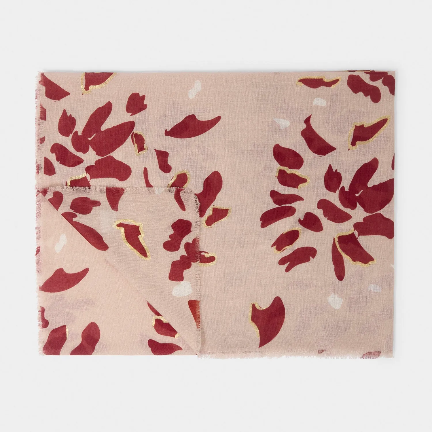 Katie Loxton Scattered Petals Printed Foil Scarf