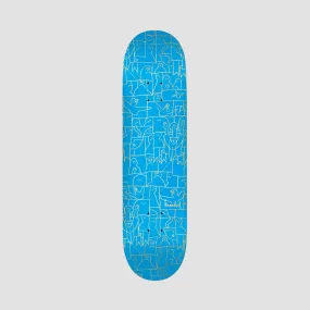 Krooked Flock PP Skateboard Deck Blue - 8.25