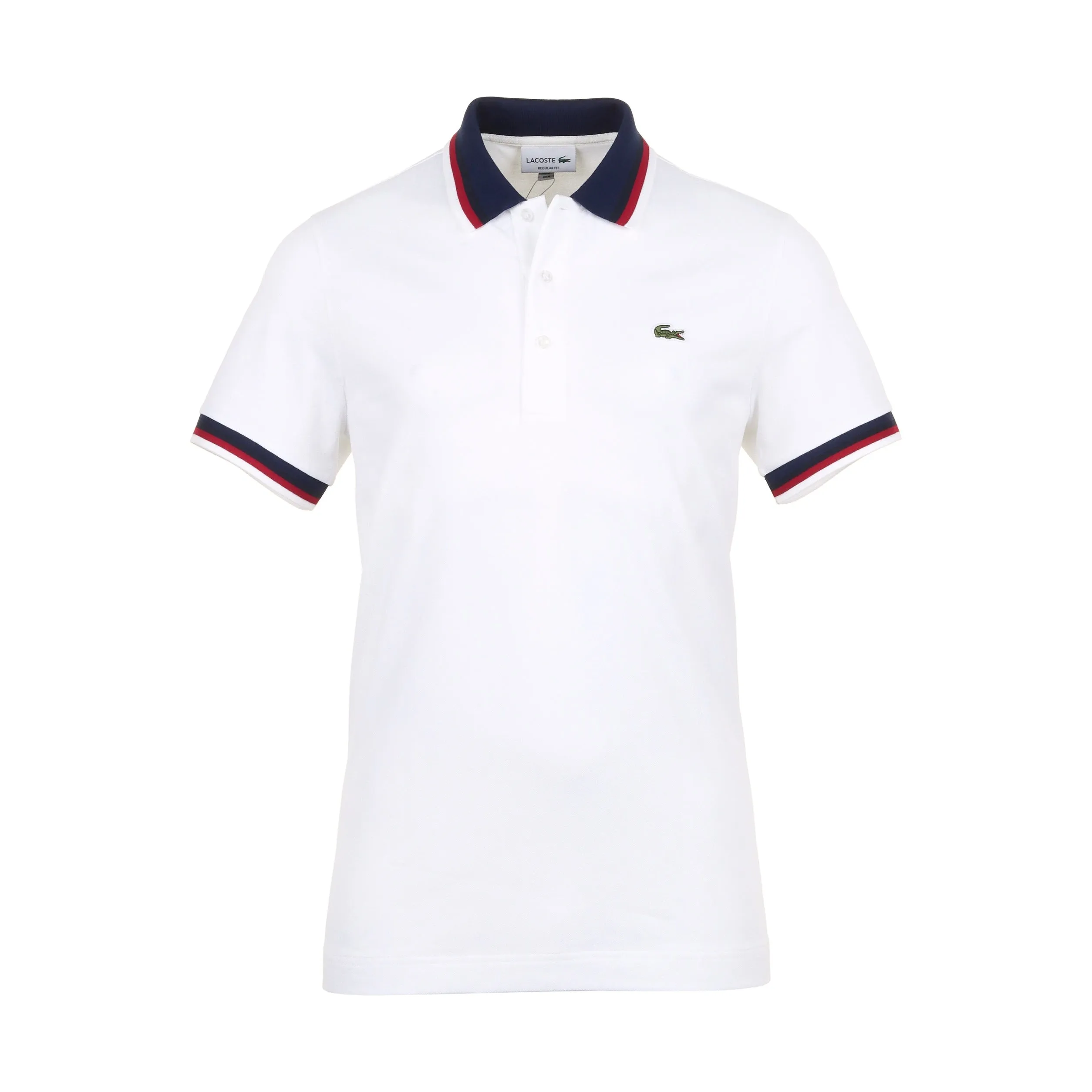 Lacoste Contrast Collar Pique Polo Shirt