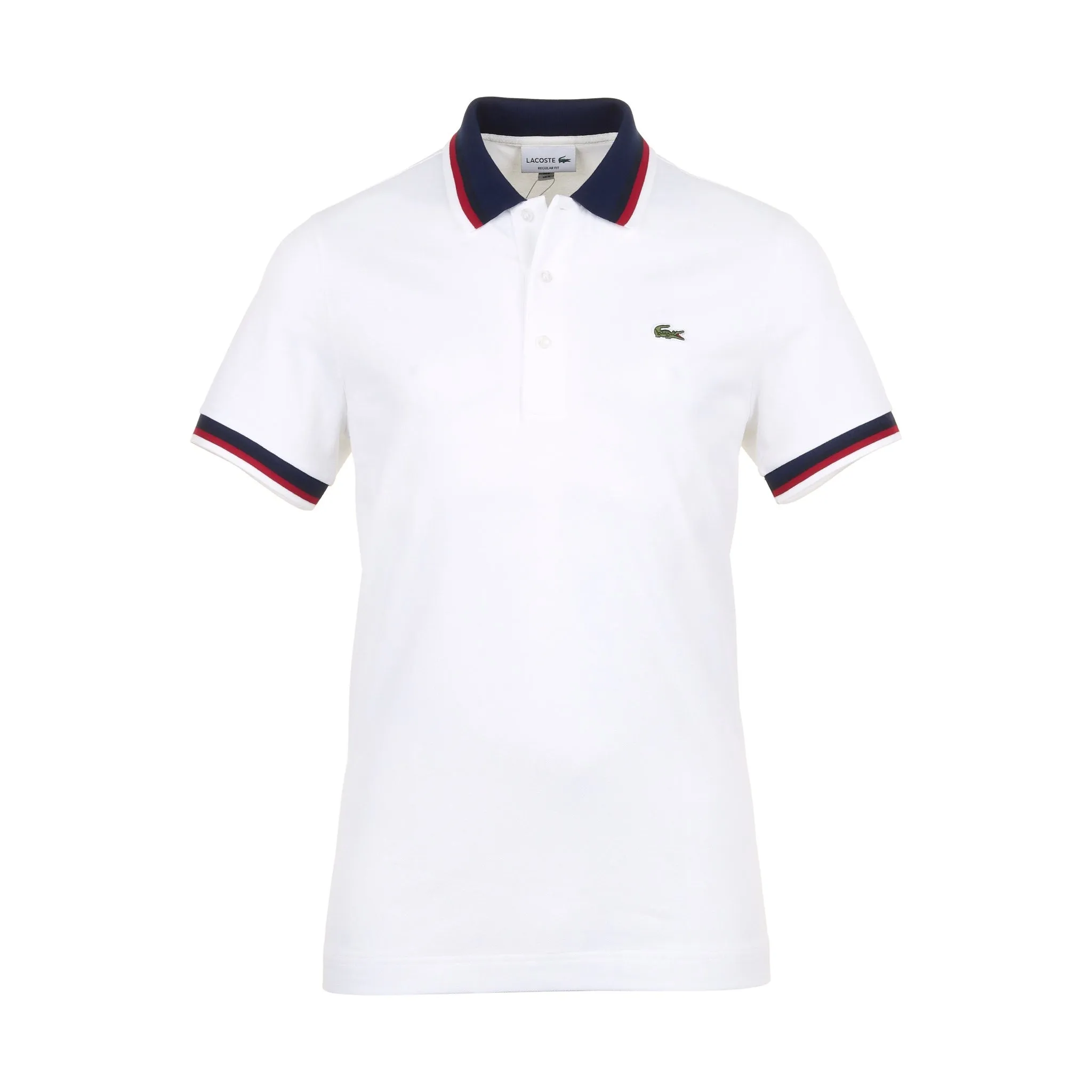 Lacoste Contrast Collar Pique Polo Shirt