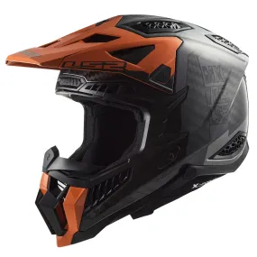 LS2 MX703 X-Force Victory Helmet - Titanium/Orange