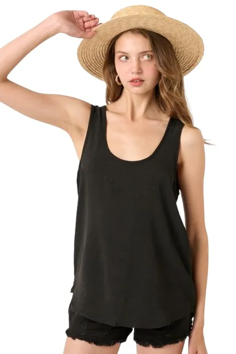 MITTOSHOP AIR FLOW SCOOP NECK TANK