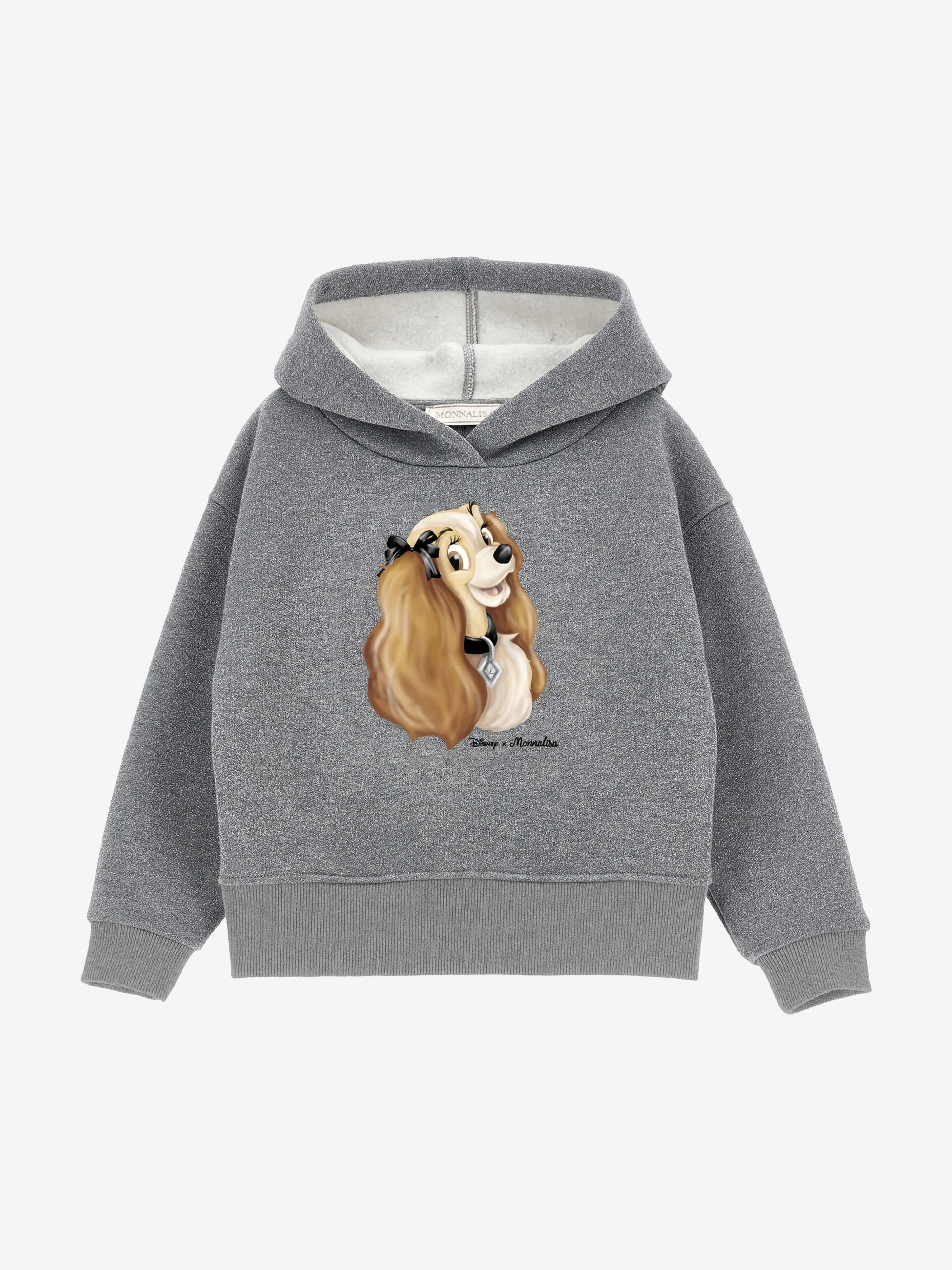 Monnalisa Girls Disney's Lady Hoodie in Grey