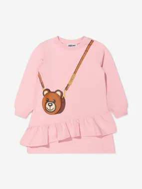 Moschino Girls Bear Bag Print Dress