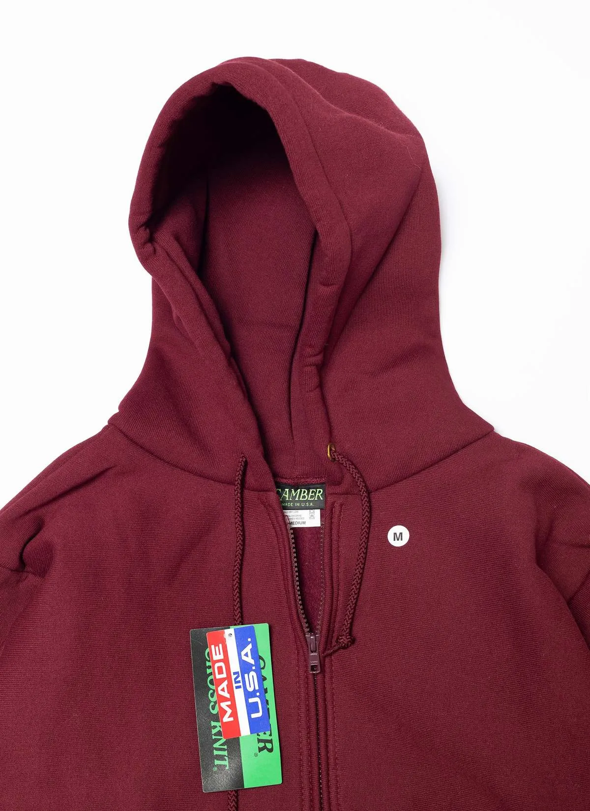 Nakamuraya Camber Heavyweight/12oz Zip Hoodie - Burgundy