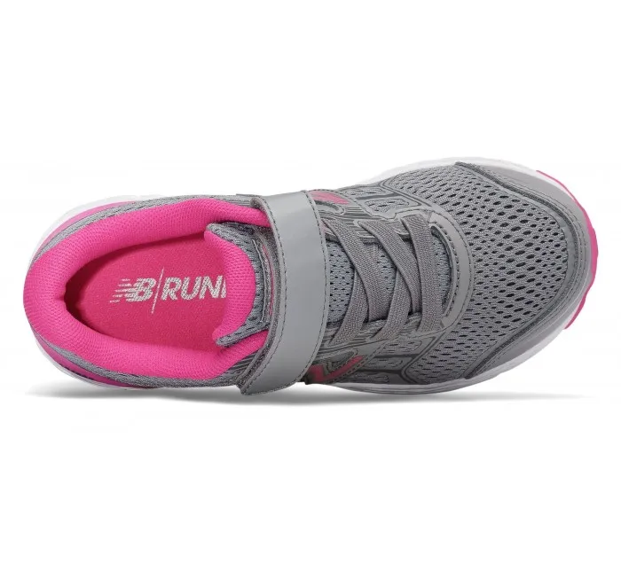 New Balance Kids 680v5 Hook and Loop Pink Glo