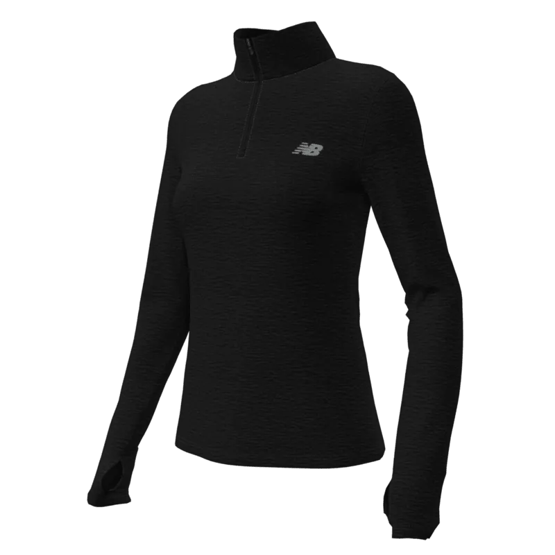 New Balance Women's Sport Essentials Space Dye Quarter Zip