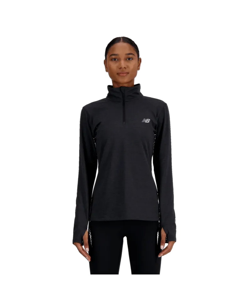 New Balance Women's Sport Essentials Space Dye Quarter Zip