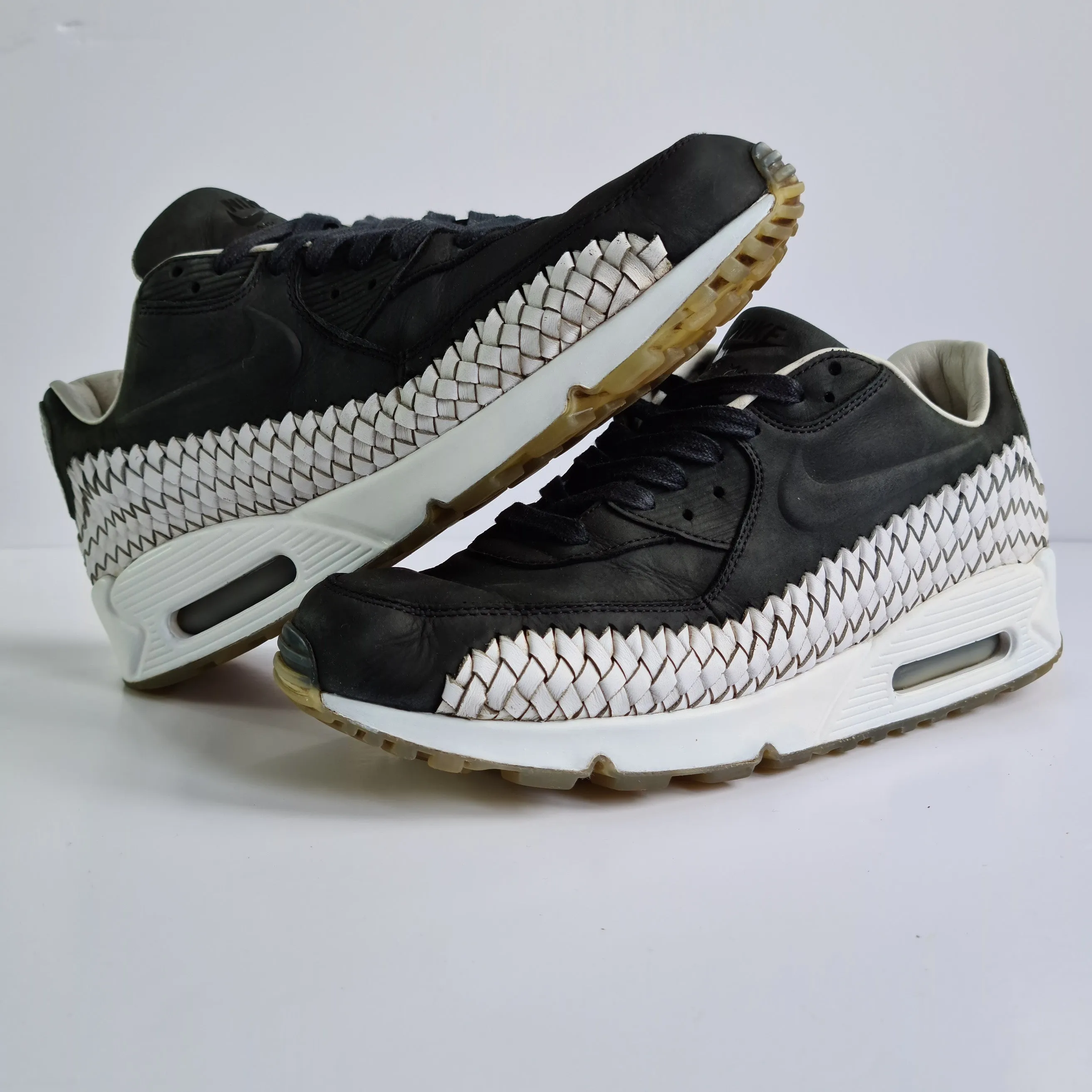 Nike Air Max 90 Woven Black White UK10.5