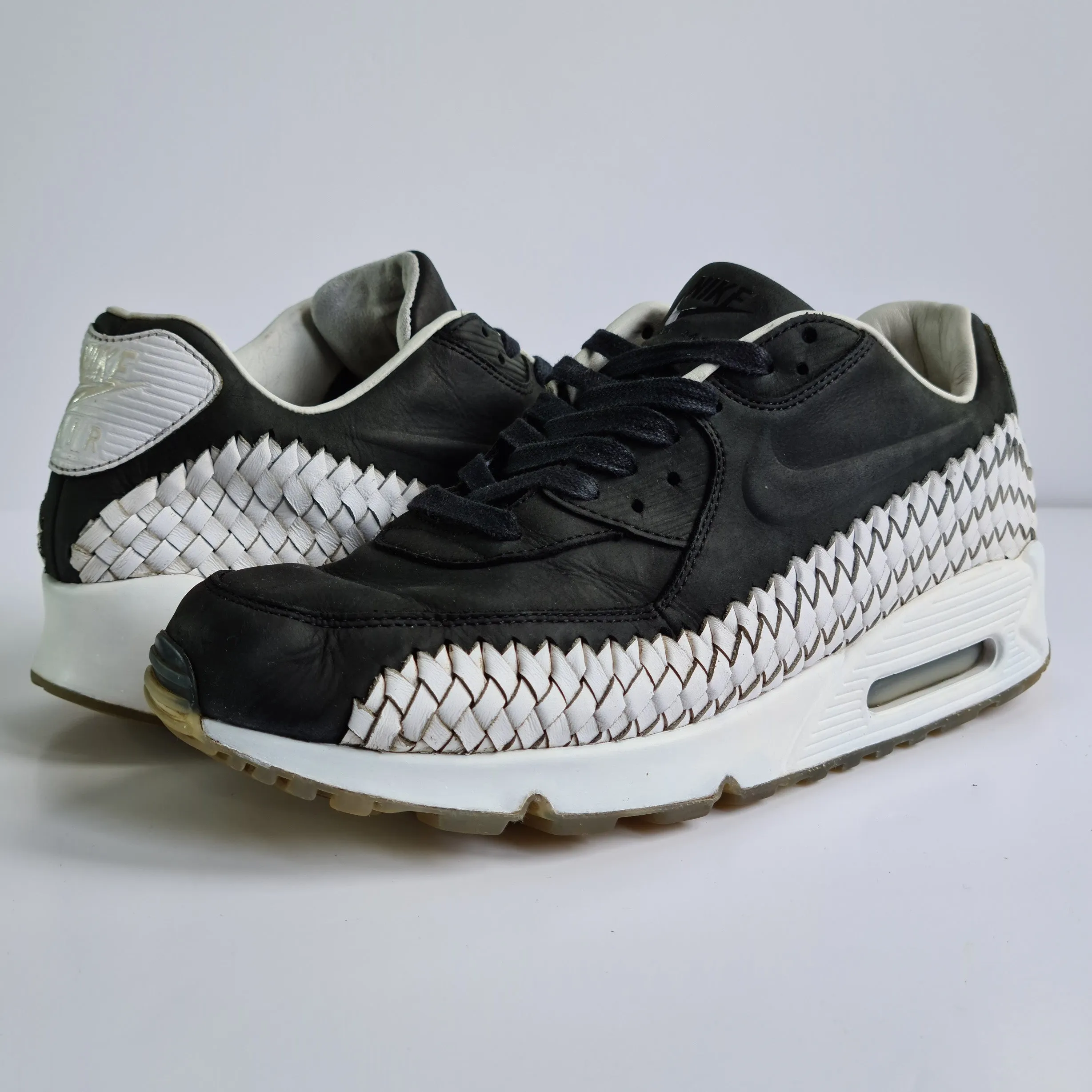 Nike Air Max 90 Woven Black White UK10.5