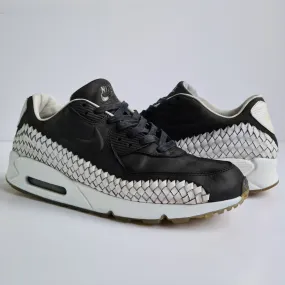 Nike Air Max 90 Woven Black White UK10.5