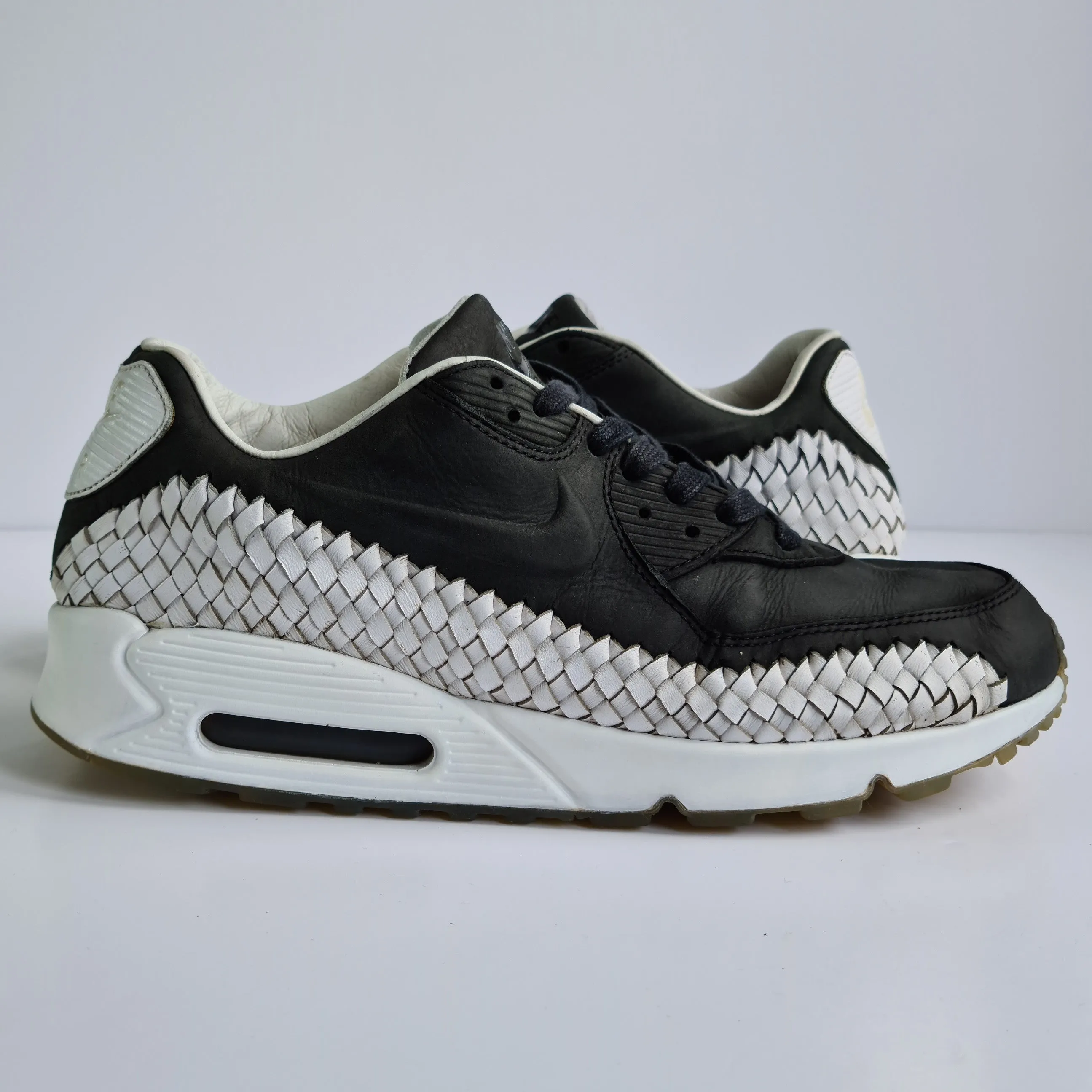 Nike Air Max 90 Woven Black White UK10.5