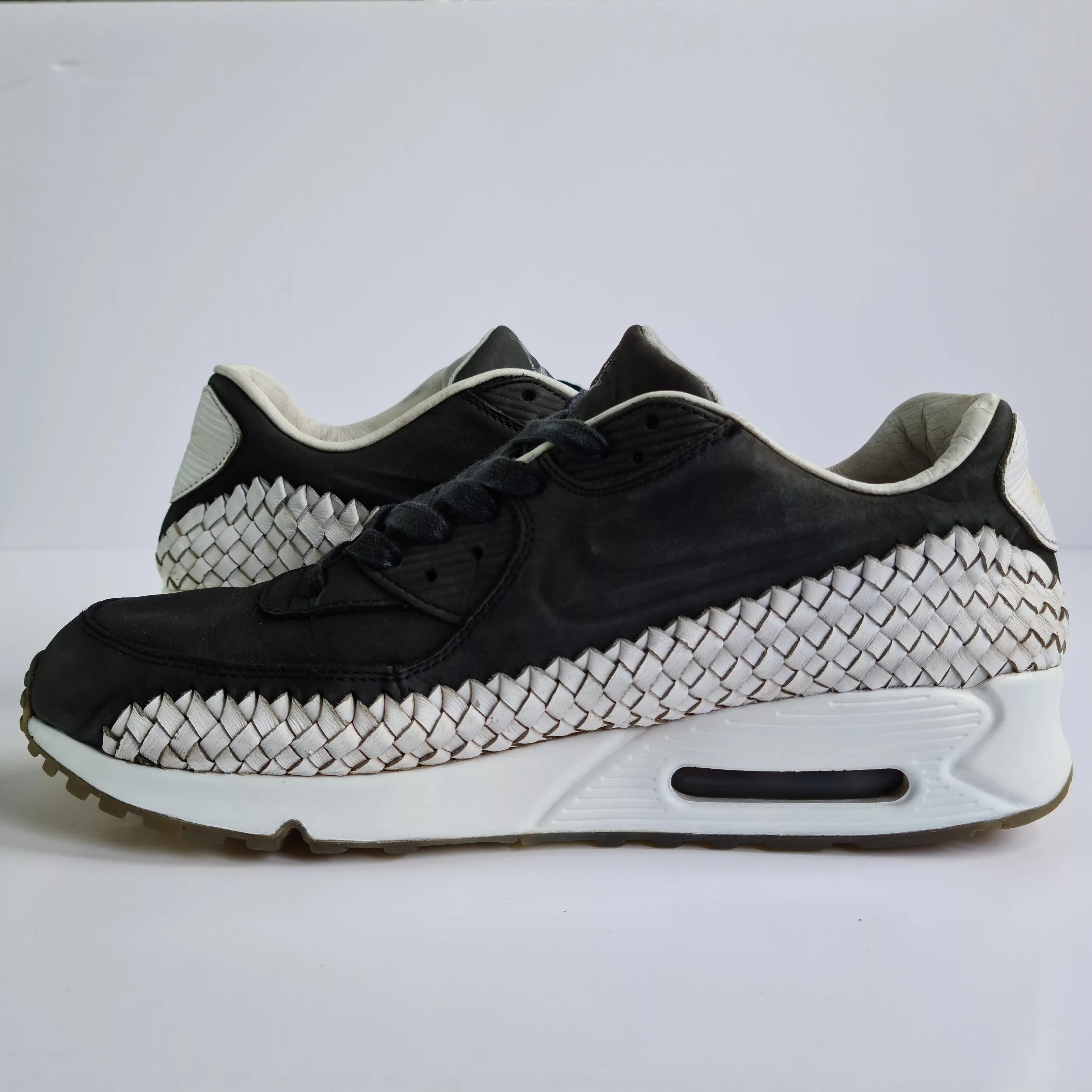 Nike Air Max 90 Woven Black White UK10.5