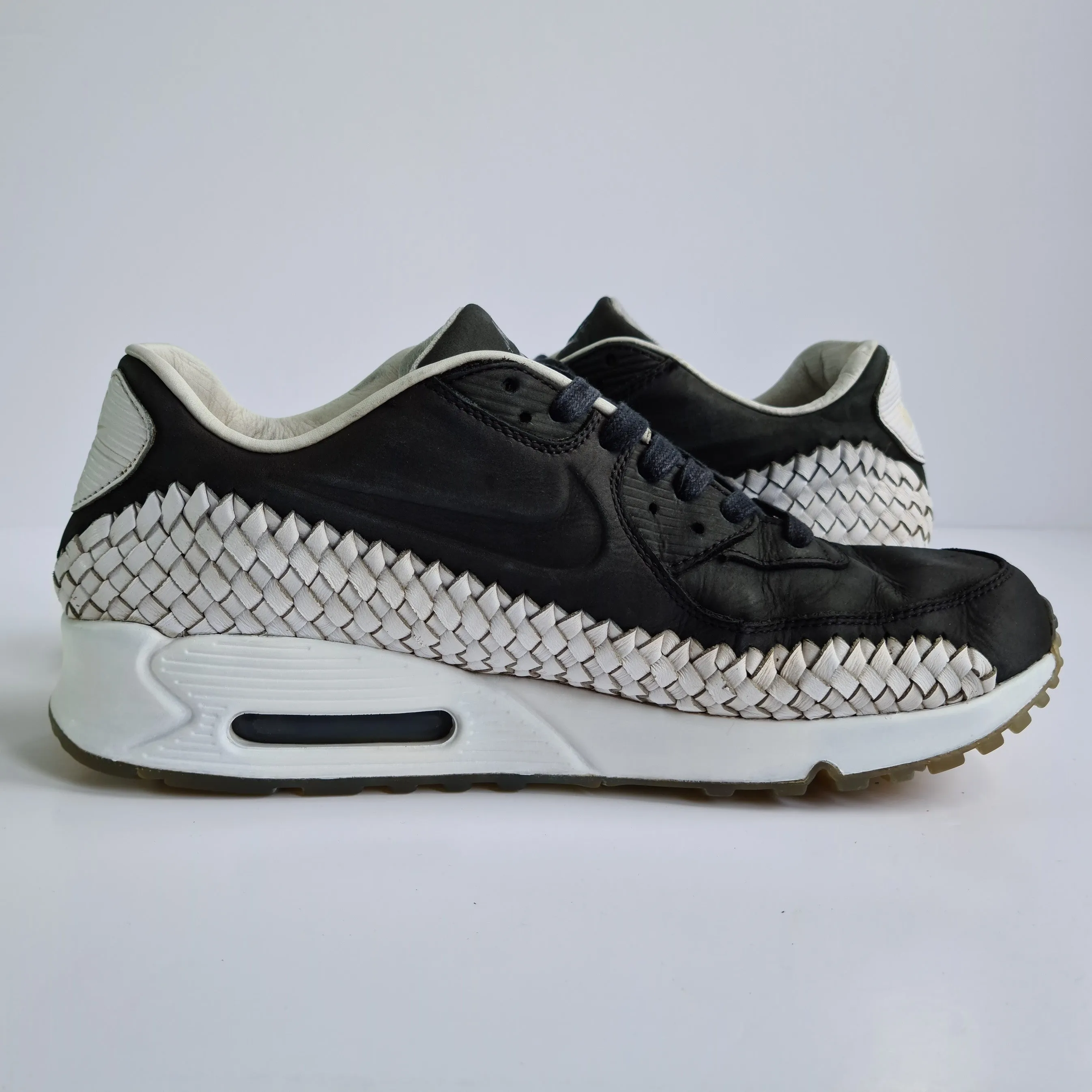 Nike Air Max 90 Woven Black White UK10.5