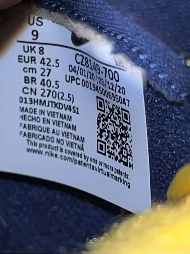 Nike Dunk High SP Retro ‘Michigan’ 2020