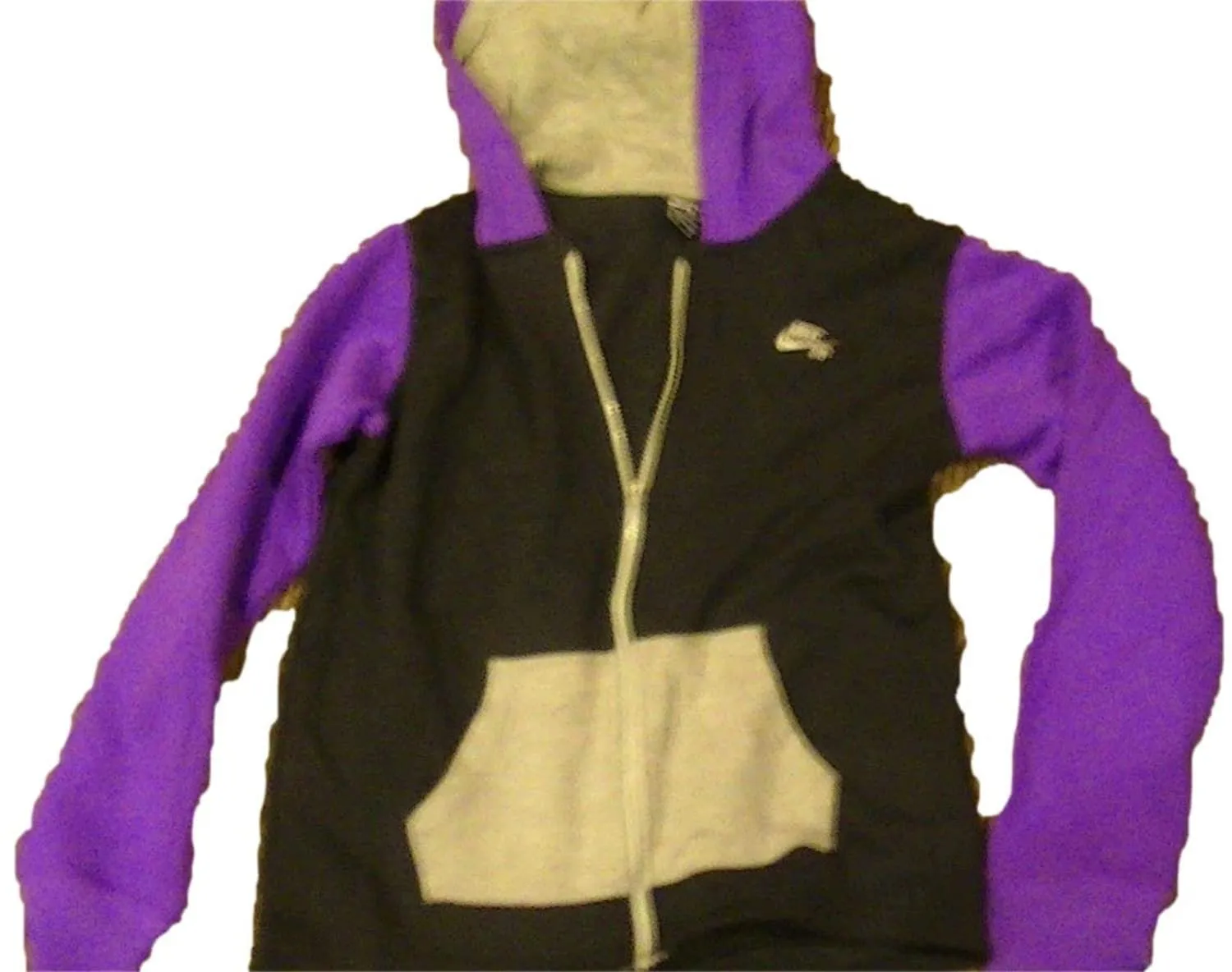 Nike Girls Colorblocked Hoodie XL Black Grape