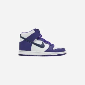 NIKE  NIKE DUNK HIGH ELECTRO PURPLE MIDNIGHT NAVY (GS)