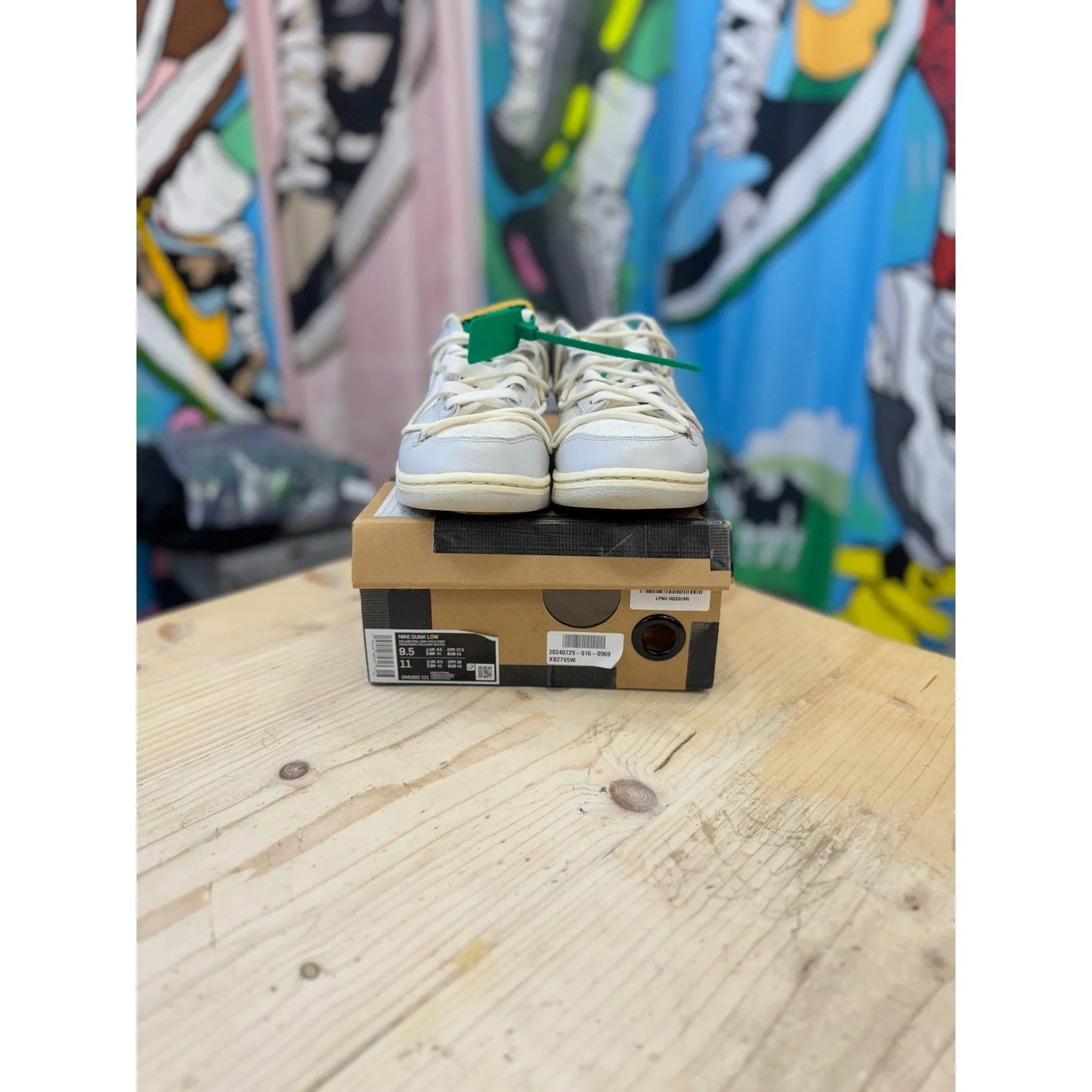 Nike Off White Dunk Low Lot 25 UK 8.5