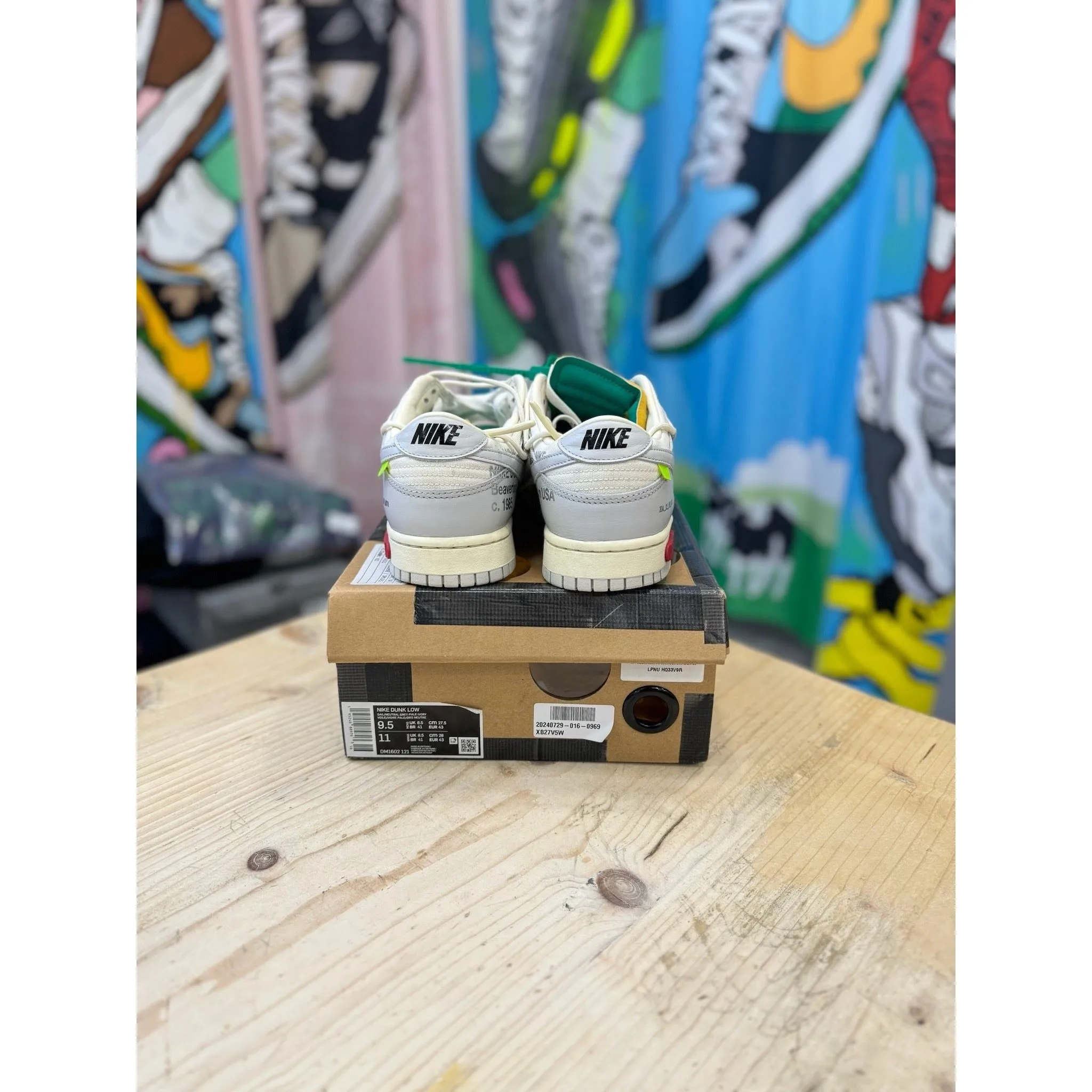 Nike Off White Dunk Low Lot 25 UK 8.5