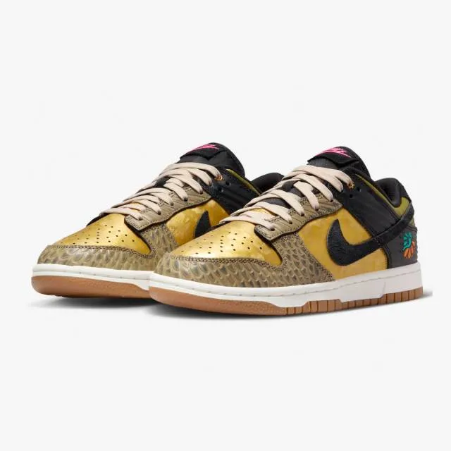 Nike Women's Dunk Low (Dia De Muertos/ Gold/ Black/ Khak...